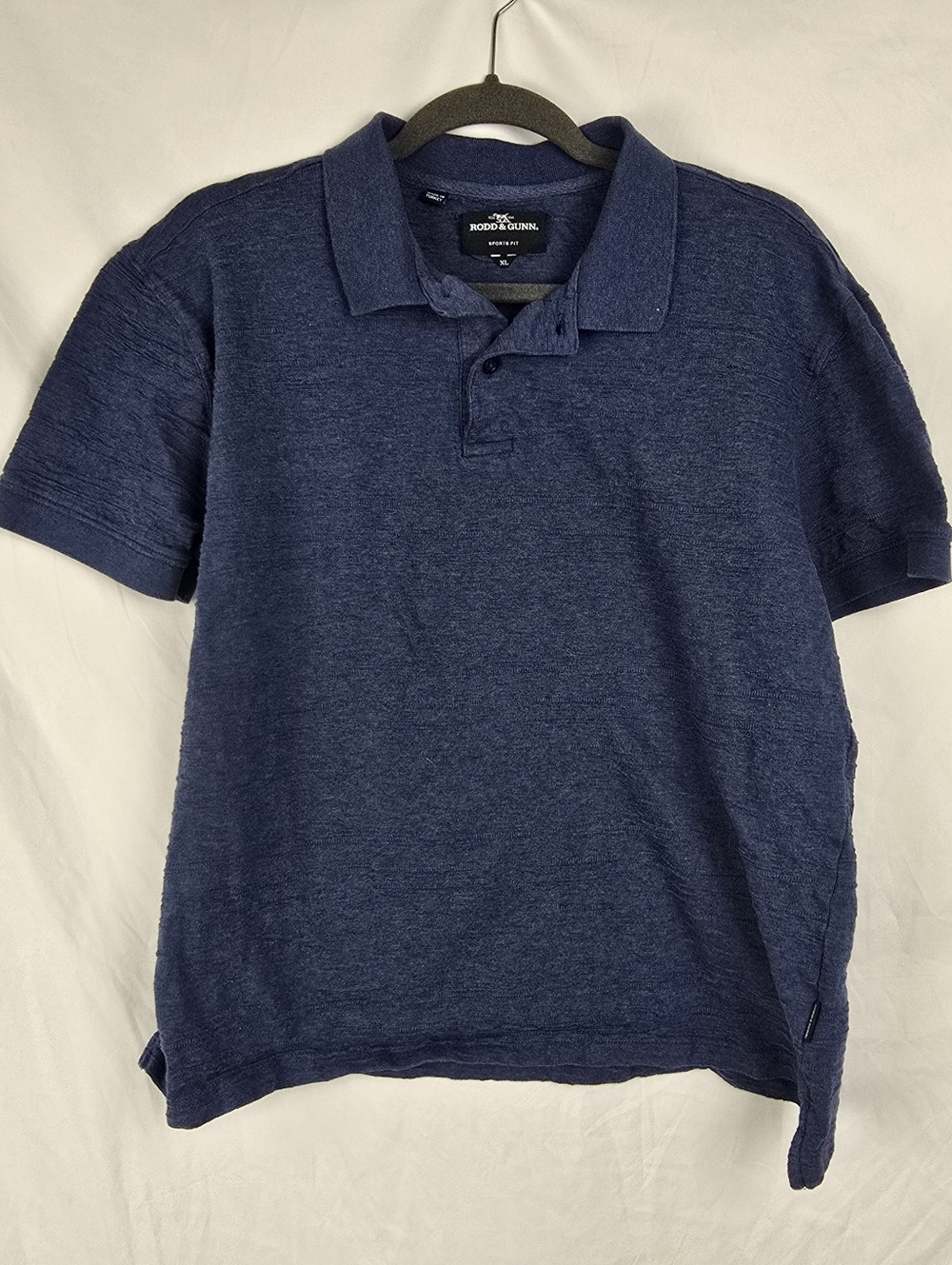 Rodd & Gunn Sports Fit Textured Blue Women's Polo Shirt sz XL